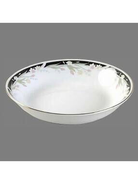 Set of FOUR Crown Ming Michelle Soup Bowls Replacements 1980s Floral China